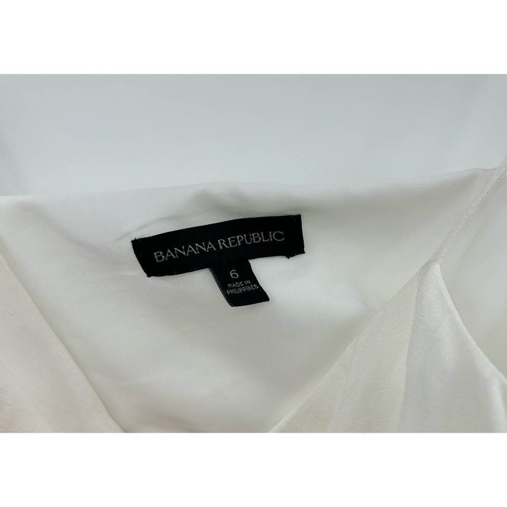 Banana Republic Linen Ruffle Wrap Dress - Picture 8 of 8